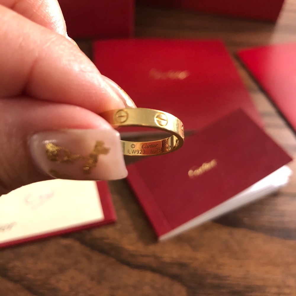 Cartier love wedding band size 58